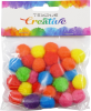 pom poms 20mm bar.neon mix 30ks
