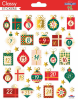 Samolepky vánoční CLS 212036 Advent Numbers Gifts