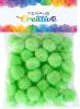 pom poms 20mm zelený světlý 50ks