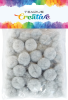 pom poms 20mm šedý 50ks