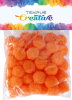 pom poms 20mm oranžový 50ks