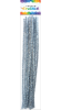 drát plyšový 30cm metal.stříbrný 20ks