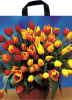 taška PE 50 x 45 s uchy tulipány
