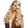 Boland Dámská blond paruka hippie s korálky a čelenkou