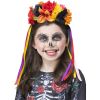 Smiffys Barevná květinová čelenka se stužkami