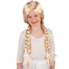 Carnival Toys Dětská blond paruka s copánky