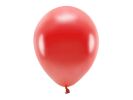PARTYDECO Sada 10 červených metalických balónků 30 cm
