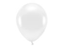 PARTYDECO Sada 10 bílých metalických balónků 30 cm