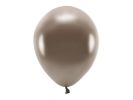 PARTYDECO Sada 10 hnědých metalických balónků 30 cm