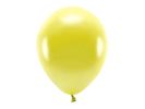 PARTYDECO Sada 10 žlutých metalických balónků 30 cm