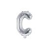 PartyDeco Foliové písmeno C stříbrné 35 cm