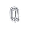 PartyDeco Foliové písmeno Q stříbrné 35 cm