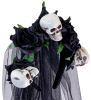 Widmann Černý halloweenský závoj s lebkami