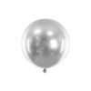PARTYDECO Latexový balónek stříbrný lesklý 60 cm