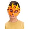 Carnival toys Maska oranžový drak pro děti