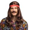 Boland Pánská hippie s čelenkou a knírem