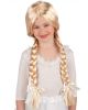Carnival Toys Dětská blond paruka s copánky