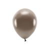 Sada 10 hnědých metalických balónků 30 cm