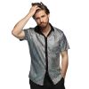 Boland Stříbrná košile Disco velikost M