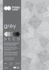 Blok dekoračních papírů Grey A4, 170 g / m2, 20 listů, 5 odstínů, stupnice šedé, Happy Color