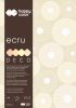 Blok dekoračních papírů Ecru A4, 170 g / m2, 10 listů, 4 barvy., Happy Color