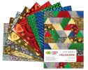 Blok dekoračních papírů Holographic, A4, 70 g / m2, 10 listů, 5 motivů, Happy Color