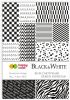 Bloky s motivy BLACK/WHITE, A4, 80 g / m2, 15 listů,  26 motivů, Happy Color