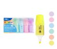 Zvýrazňovač mini DELI EU377 pastel sada