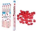 Konfety vystřelovací 60cm plátky růží červené LUMA