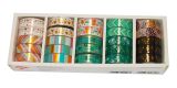 Narcis Washi tape Gold 15mm*5m /25/ ,balení 25 ks