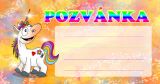 MP pozvánka Jednorožec 10ks