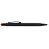 Propiska metal TALIN BLACK SOFT touch černo - červená