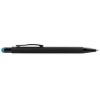 Propiska metal TALIN BLACK SOFT touch černo - sv. modrá