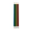 Tužka s gumou STRIGO HB - Stripes neon ,balení 36 ks