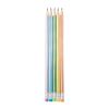Tužka s gumou STRIGO HB kulatá - Stripes metal ,balení 36 ks