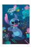 Sešit A5 32 listů Stitch blue vzor 3 čtvereček ,balení 6 ks