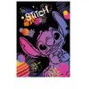 Sešit A5 32 listů Stitch black vzor 1 linka ,balení 6 ks