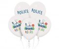 Balónky latexové 30 cm 5 ks POLICE