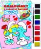 Omalovánky A5 s barvami - Šmoulové