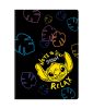 Sešit A4 60 listů Stitch black vzor 2 linka ,balení 6 ks