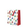 Taška PAW lux střední Colorful Christmas Trees /10/ ,balení 10 ks