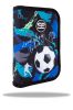 Penál Clipper 1 zip prázdný - Football Navy