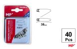 Špendlíky zavírací 38 mm 40 ks
