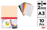 Pěnové listy EVA FOAM A3 cm 2 mm 10 ks mix ,balení 10 ks