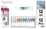Barvy na textil 12 ml 12 barev