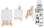 Malířské plátno 18 x 24 cm s malířským stojanem