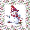 Ubrousky DAISY L (20ks) Happy Snowman