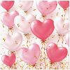 Ubrousky PAW Dekor L (20ks) Heart Balloons Rose