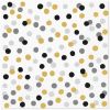 Ubrousky PAW Dekor L (20ks) Confetti Dots gold-black