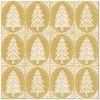 Ubrousky PAW Dekor L (20ks) Pattern Christmas Tree gold